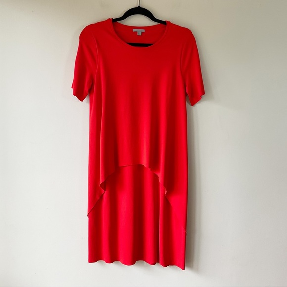 COS Red Circle Cut Layer Dress Size S - Picture 3 of 11
